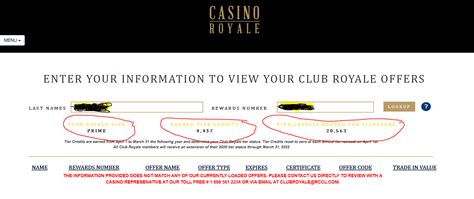Present your SeaPass card while playing at the tables. . Club royale login